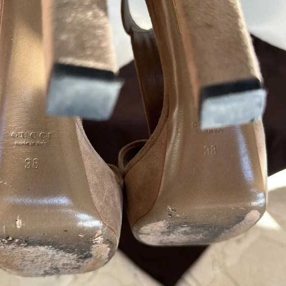 Gucci nude platform 4 1/2”. Size 38​​​​​​​​​​​​​​​ - Picture 7 of 8